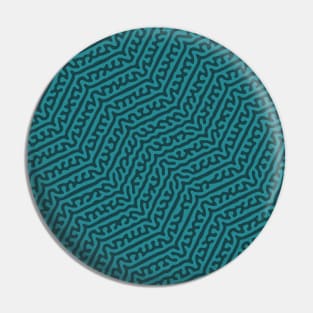 Zigzag Turing Pattern (Green) Pin