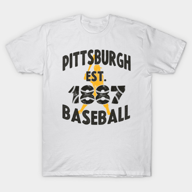 Pittsburgh Baseball Est. 1887 - Baseball Batter Vintage T-Shirt