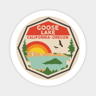 Goose Lake California-Oregon Colorful Magnet