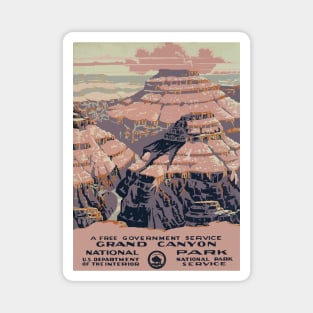 Grand Canyon - Vintage Travel Poster Magnet