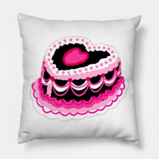 black heart cake Pillow