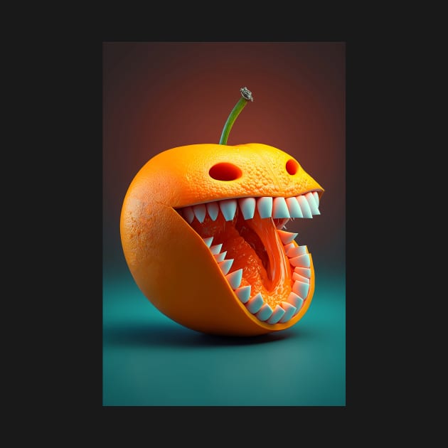 An Orange With Teeth by TortillaChief