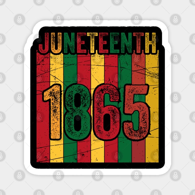 Juneteenth 1865, Black History, Black lives matter Magnet by UrbanLifeApparel