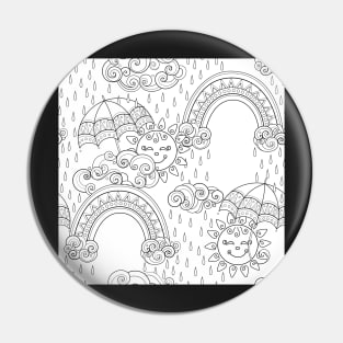 Noncolored Fairytale Weather Forecast Print Pin