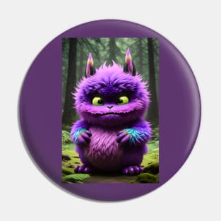 Cute Fluffy Monster 002 Pin