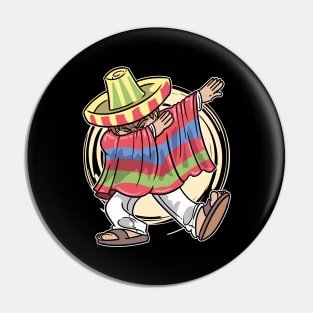 Cinco De Mayo Dabbing Mexican Poncho Pin