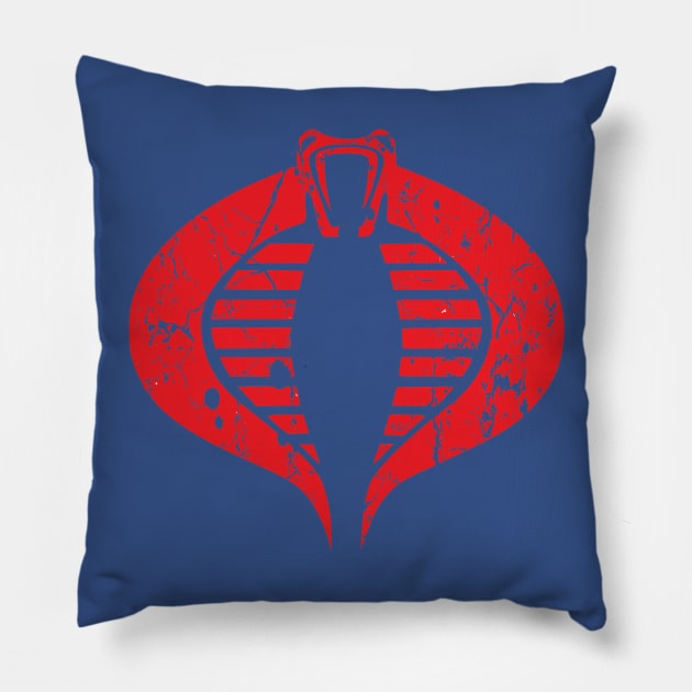 Vintage Cobra Pillow by Uniq_Designs