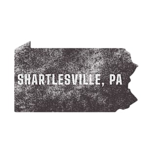 Shartlesville, PA - Map (Distressed) T-Shirt