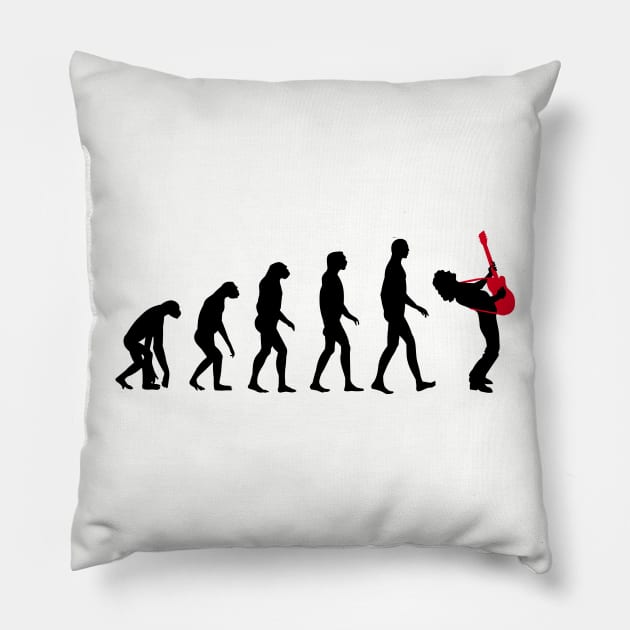 Rock Evolution Pillow by CheesyB