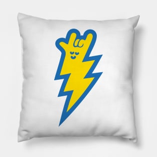 Rockin'  lightning Blue Pillow