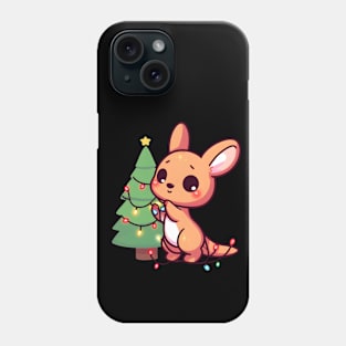 Adorable Kangaroo - Merry Christmas Phone Case