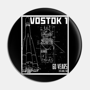 Vostok 1 Blueprint 60th Anniversary Pin