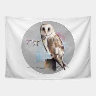 Barn owl Tapestry