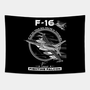 F16 Fighting Falcon Viper Fighterjet Tapestry