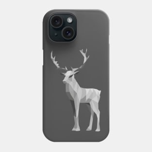 Grey Geometric Deer Phone Case