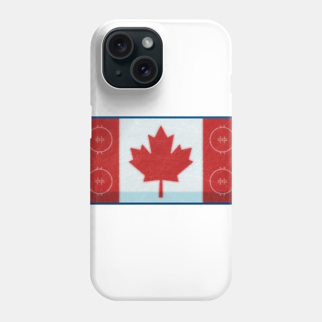 Hockey Rink Flag Phone Case by cheekenpeeg