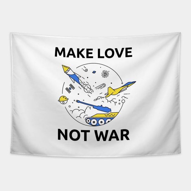 Make Love Not War Tapestry by Acid_rain