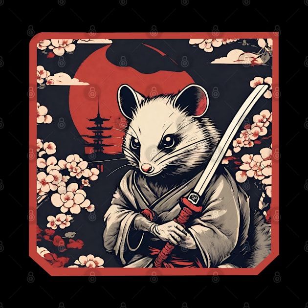 Katana Possum Samurai by Ilustradamus