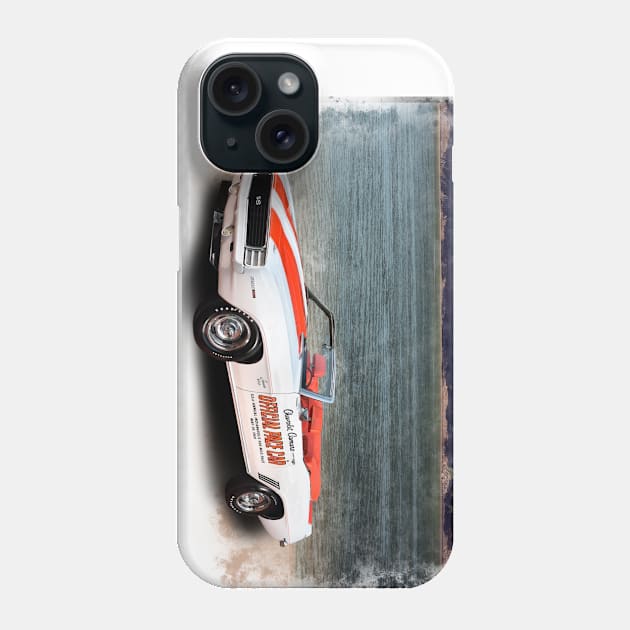 1969 Camaro Pace Car in our lake distressed series on front and back Phone Case by Permages LLC