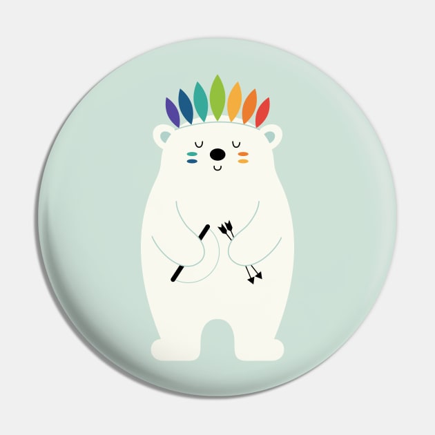 Be Brave Polar Pin by AndyWestface