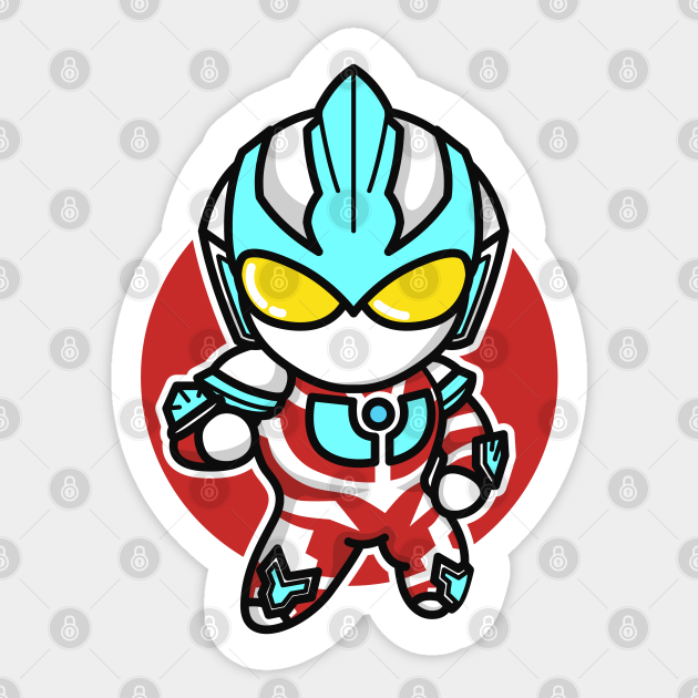 Ultraman Ginga Chibi Style Kawaii - Ultraman - Sticker | TeePublic