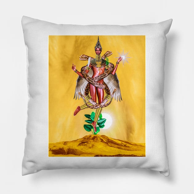 AFRICAN VENUS : UTO-ANA By SIRIUS UGO ART Pillow by uchenigbo