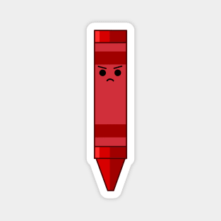 Cute Angry Crayon Magnet