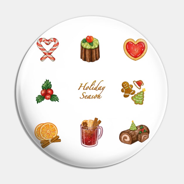 Christmas Food & Dessert❤️ Pin by Rose Chiu Food Illustration