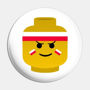 Lego head Poland Pin