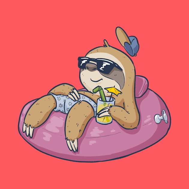 Weekend Sloth (light) by MBGraphiX