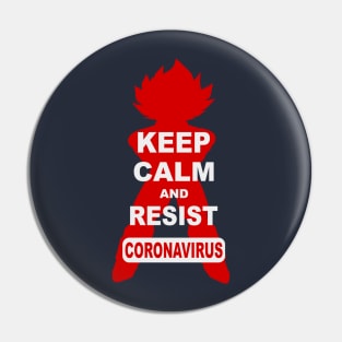 Resist coronavirus Pin