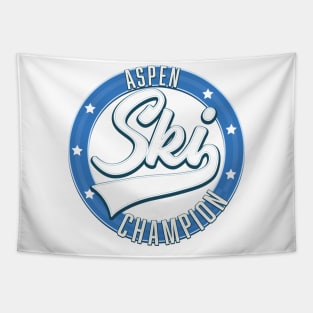 Aspen Ski Champion logo Tapestry