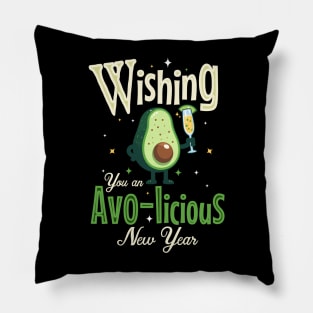 Wishing you a avolicious New year Pillow