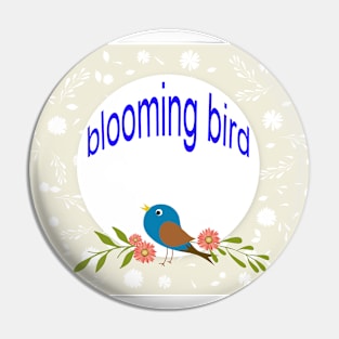 blooming bird Pin