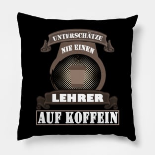 Lehrer Geschenk Koffein Junkie Unterricht Pillow