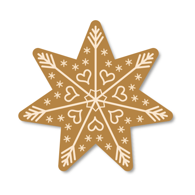 Cute Christmas Cookie Star by greenoriginals