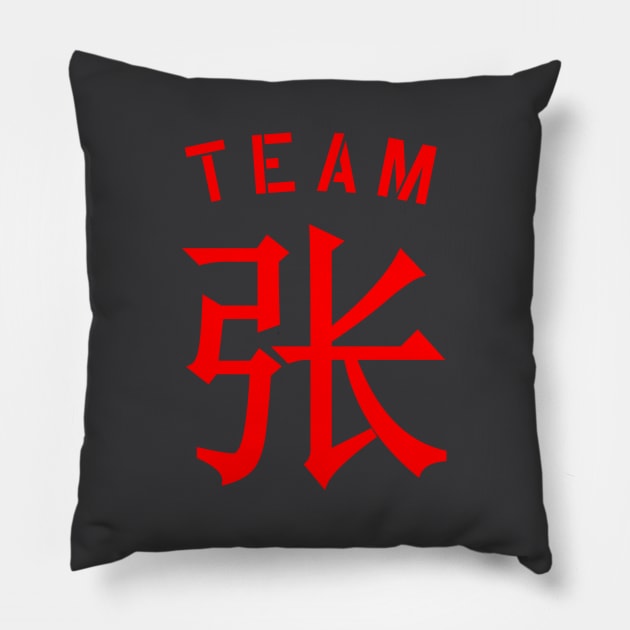 Team 张 (Zhāng/Cheung) Pillow by MplusC