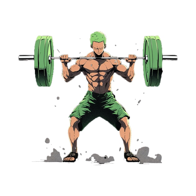 zoro lifting weights by enzo studios