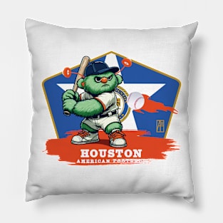 USA - American BASEBALL - Houston - Baseball mascot - Houston baseball Pillow