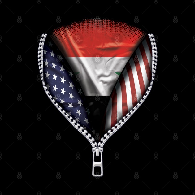 Syrian Flag  Syria Flag American Flag Zip Down - Gift for Syrian From Syria by Country Flags