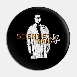 Scientist Man Pin