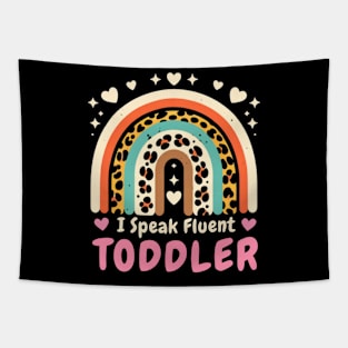 Groovy I Speak Fluent Toddler Funny Daycare Provider Teacher Tapestry