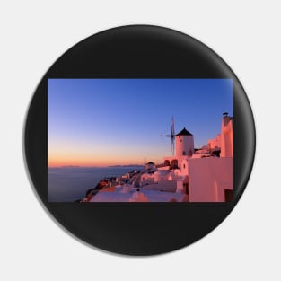 Sunset in Santorini Pin