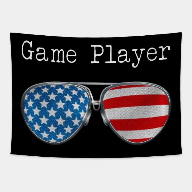 AMERICA PILOT GLASSES GAME PLAYER Tapestry by SAMELVES