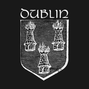 Dublin - Vintage Look Crest Design T-Shirt