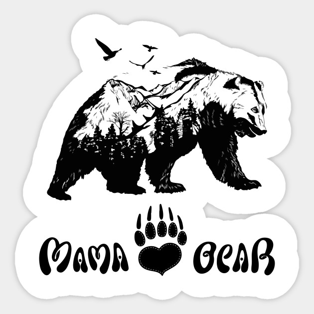 Mama Bear Mama Bear Sticker Teepublic Uk