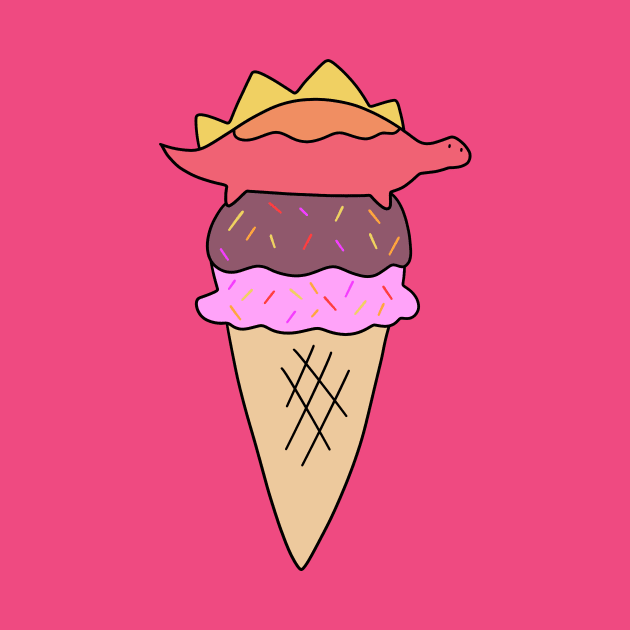 Icecream Stegosaurus by saradaboru