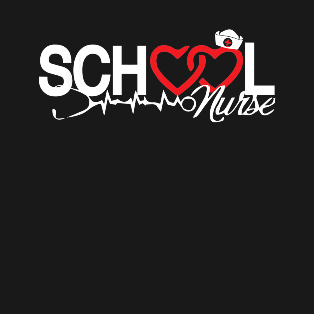 Funny School Nurse Heart T shirt Back to School by MarrinerAlex