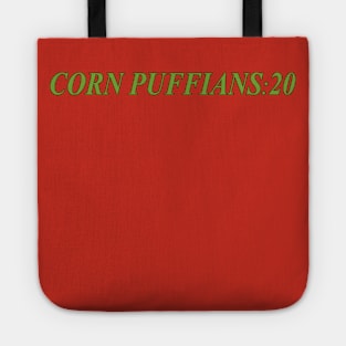 Limited Edition Talking Heads Inspired Corn Puffians Design! Tote