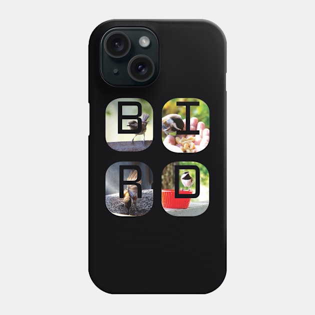 BIRD Filled With Chickadees Phone Case by DPattonPD